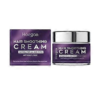 Creme Alisante Nutritivo Hoegoa: Textura suave, aderência delicada, hidratante, macio, leve e refrescante.