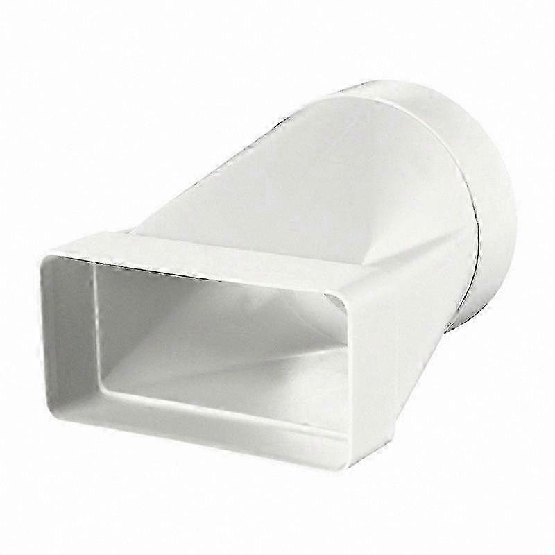 Rectangular and Round Connector for Ventilation, 60x204mm Size, Durable Plastic Material