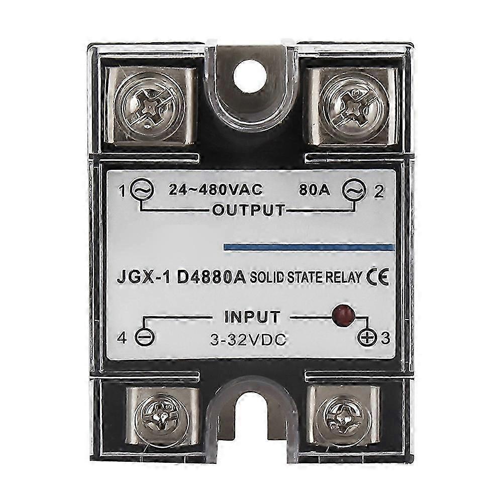 Single Phase Solid State Relay Single Phase SSR DC Control AC Solid State Relay 80A