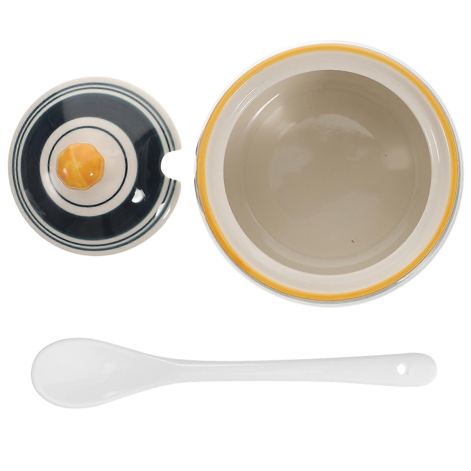Multi Ceramic Condiment Container for Kitchen Grease Storage