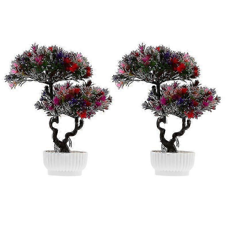 2pcs Plastic Flower Potted