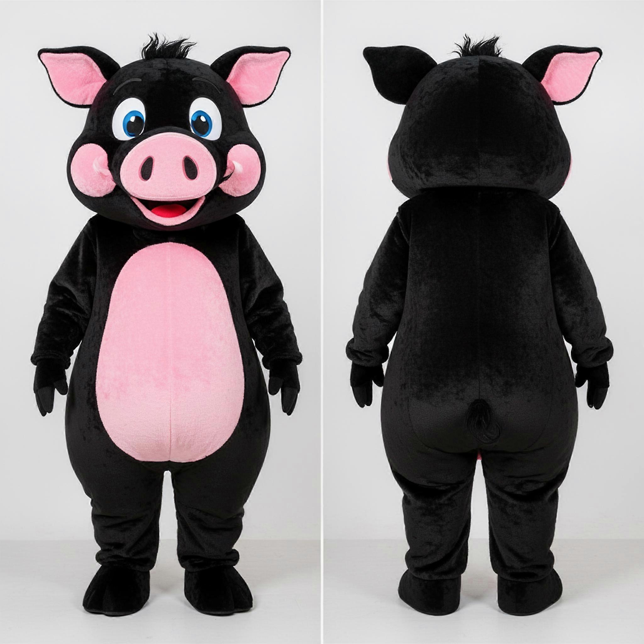 MASTICOT Ebony Black Rounded Sow Mascot