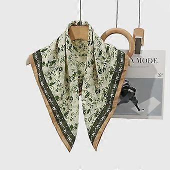 Fashion Fresh Printed Small Square Neck Scarf For Women Daily Decoration
