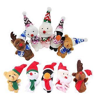 Decorative Story Puppets Christmas Finger Toys for Kids 10Pcs