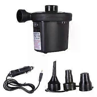 DC 12V Tragbare elektrische aufblasbare Pumpe Schnelle Luftfüllung Kompressor mit 3 Düsen Luftpumpe Matratze Boot Auto Air Inflatabl