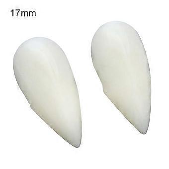 2Pcs 13/15/17/19mm Halloween Fake Vampire Teeth Fangs Dentures Prop Party Decor TSUNDEAU