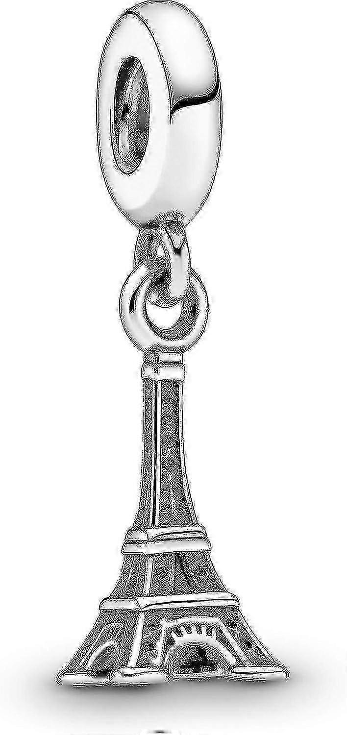 Silver Eiffel Tower Charm for Jewelry Making