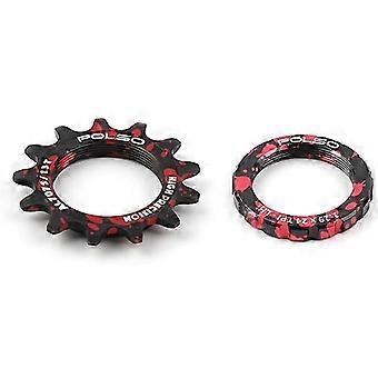 Polso Fixed Gear Cog 13t Single Speed Fahrrad Schwungrad Stück Lockring Schwungrad für Fixie Track Fahrrad Nabe