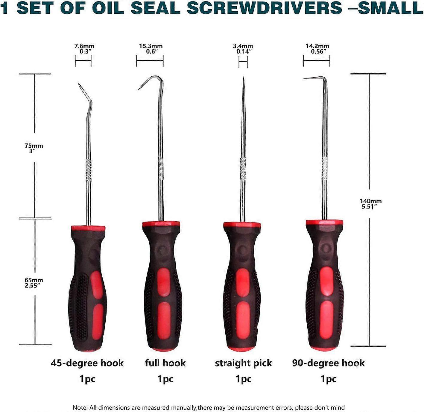 Precision Pick & Hook Set - 4-Piece Set for Professional Mechanics