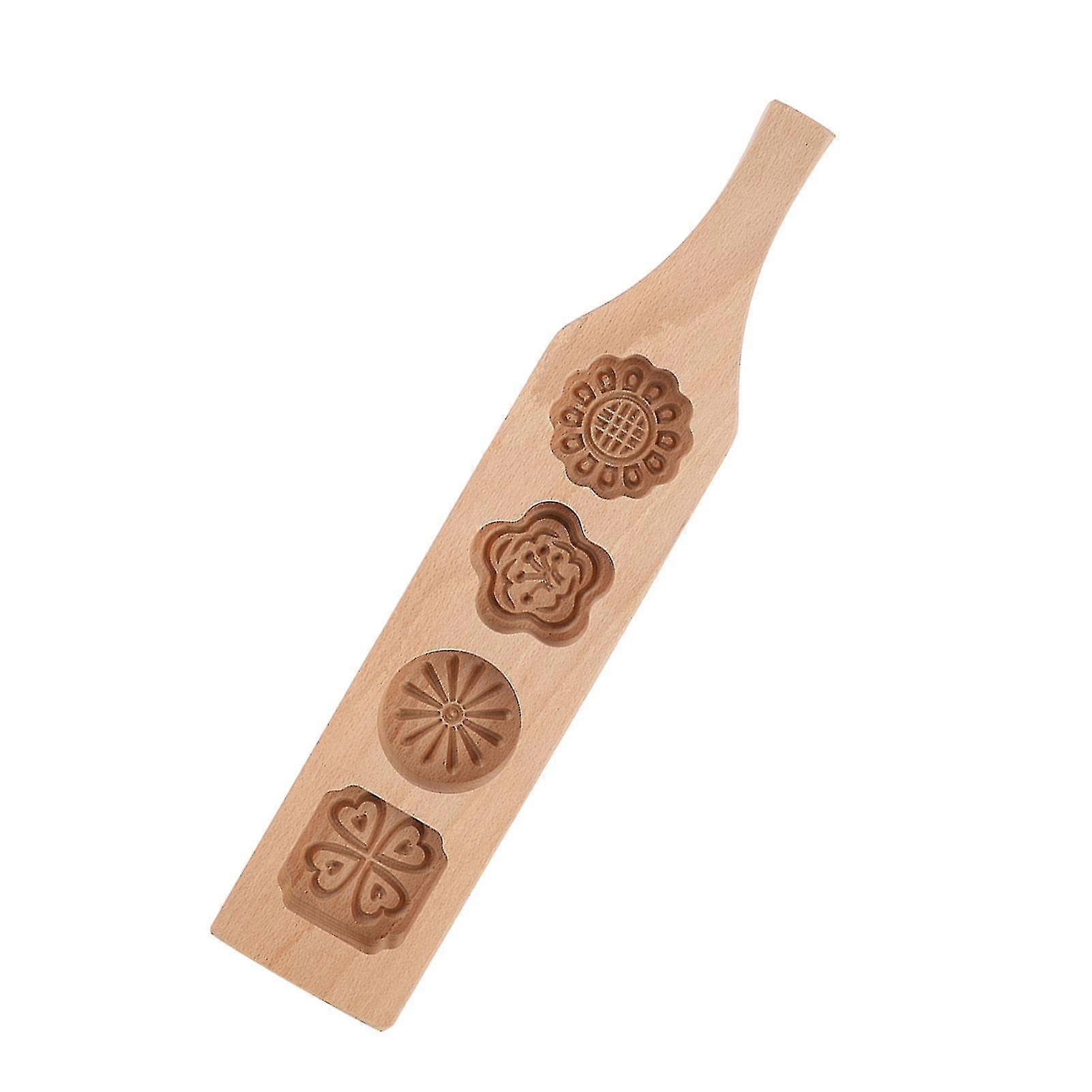 Handmade Beech Wood Moon Cake Mold