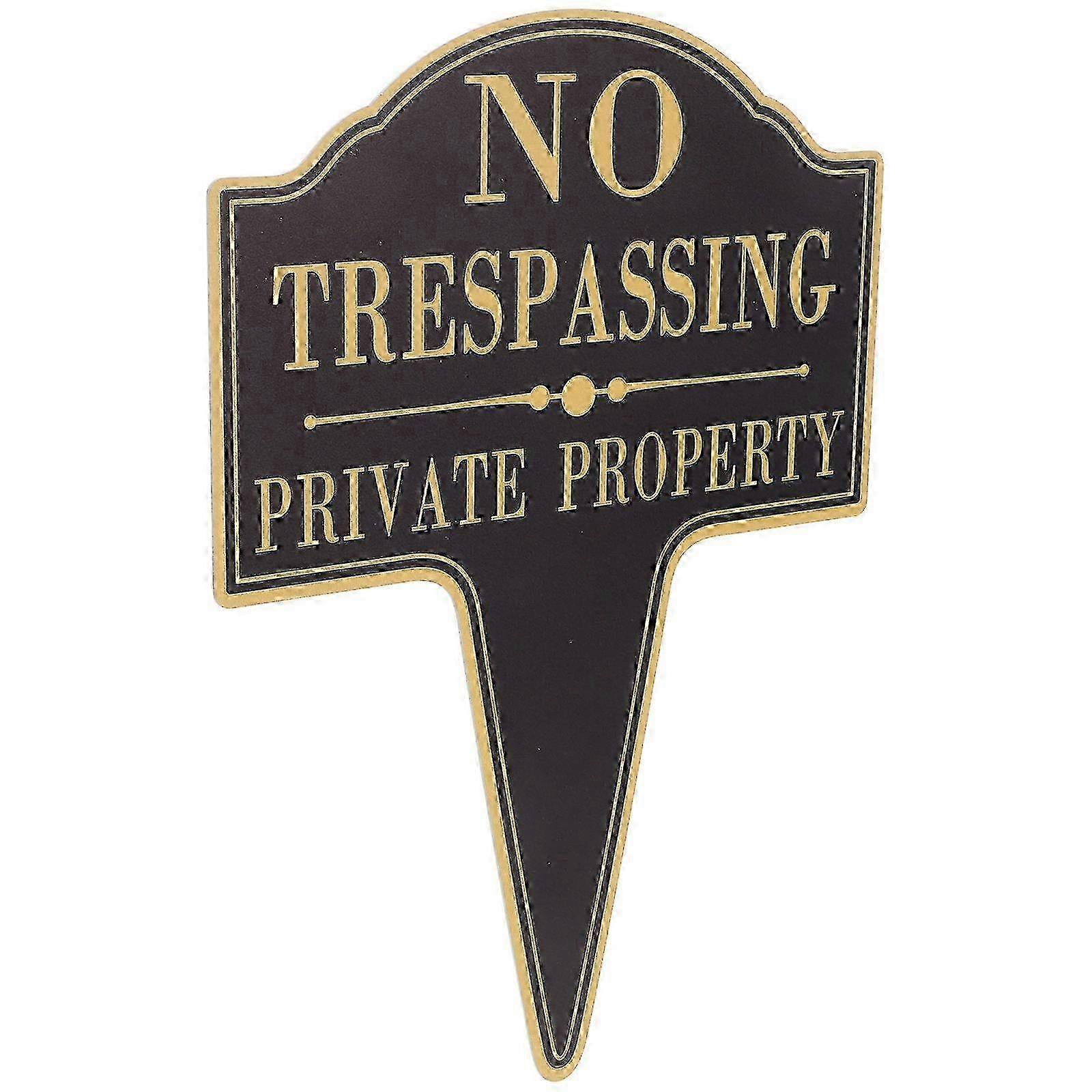 Robust Aluminum Garden Security Sign