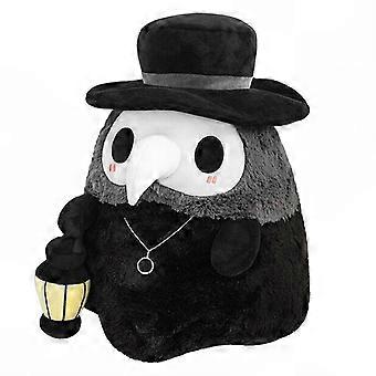 Plush Toy Plague Doctor with Glow In Dark Lantern - Fluffy Gift for Kids, Family, Friends - L