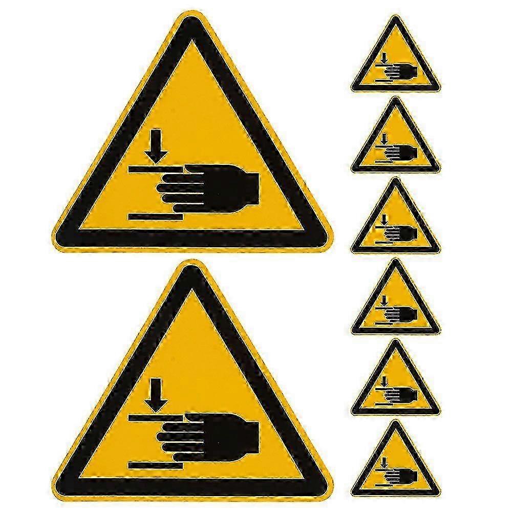 8PCS Clear Hand Warning Stickers
