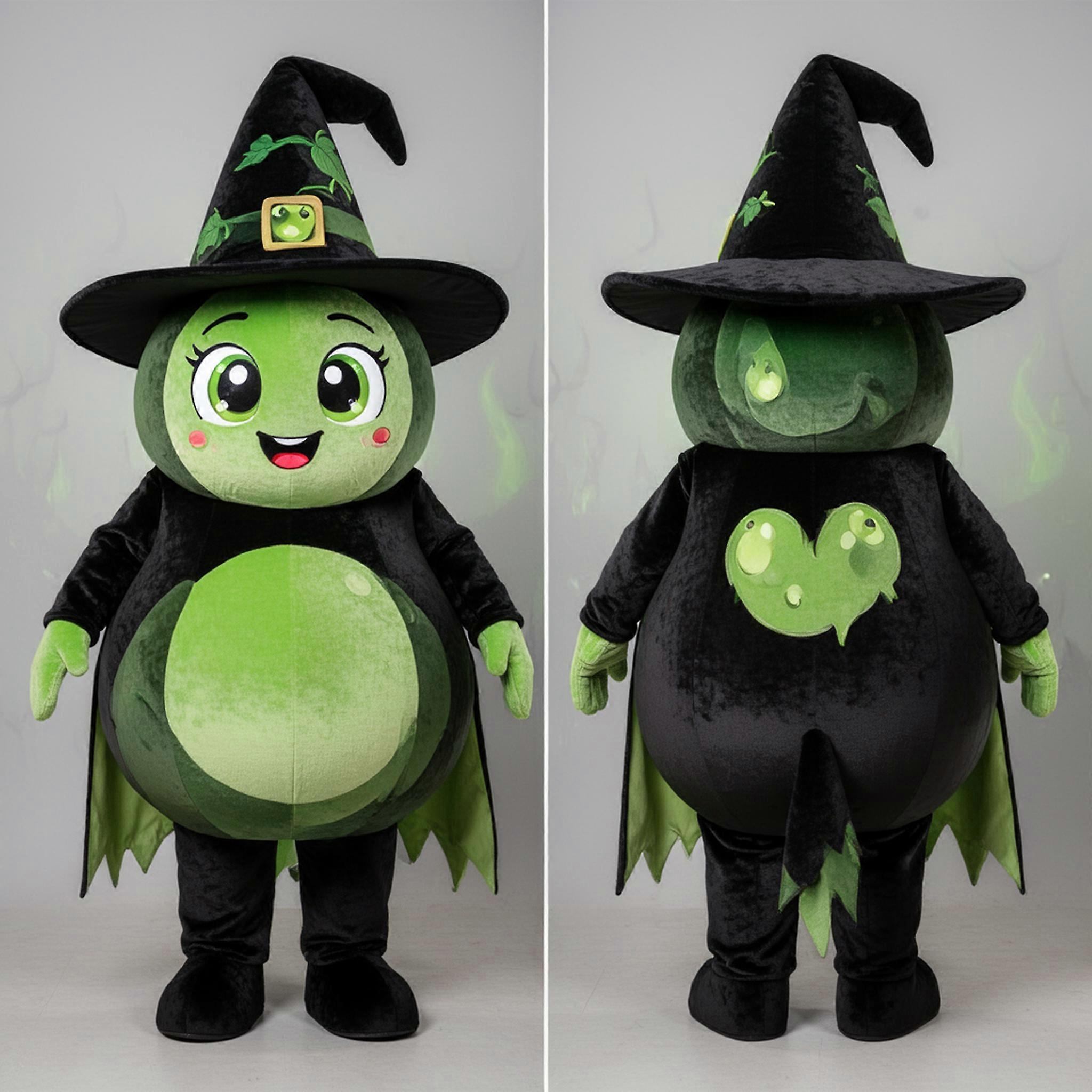 MASTICOT Olive Oversized Witchs Hat Mascot
