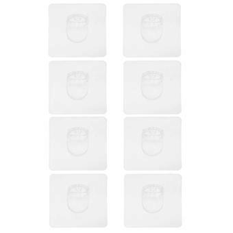 Pet Cage Holder for Home Use 8Pcs Self-Adhesive Acrylic Fence Retainer