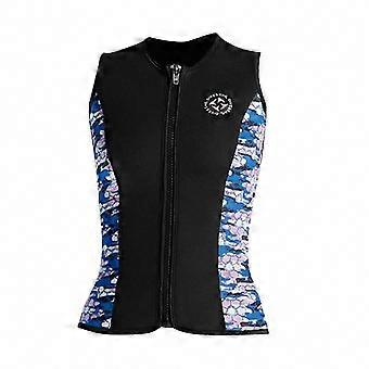 3mm Neoprene Sleeveless Wetsuit Top with Zipper | Women's Diving Vest 25-26