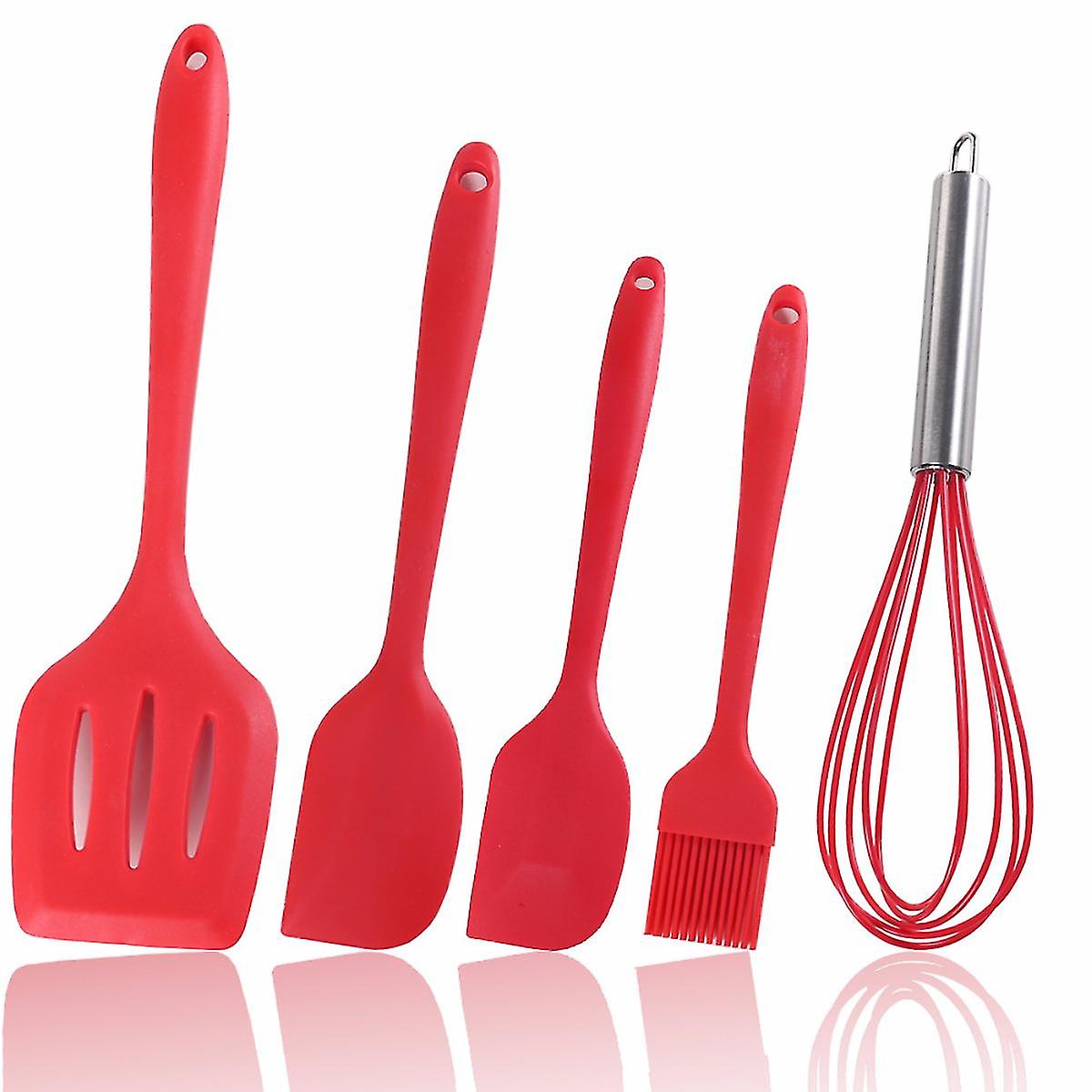 5 Pcs Silicone Kitchen Cooking Utensils