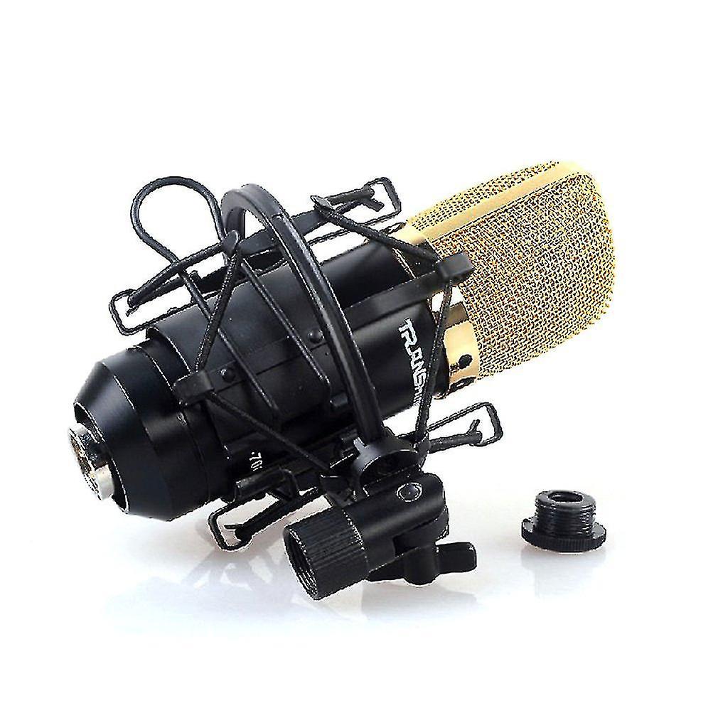 Supporto per supporto per attacco d'urto microfono in plastica nera con kit filtro pop integrato