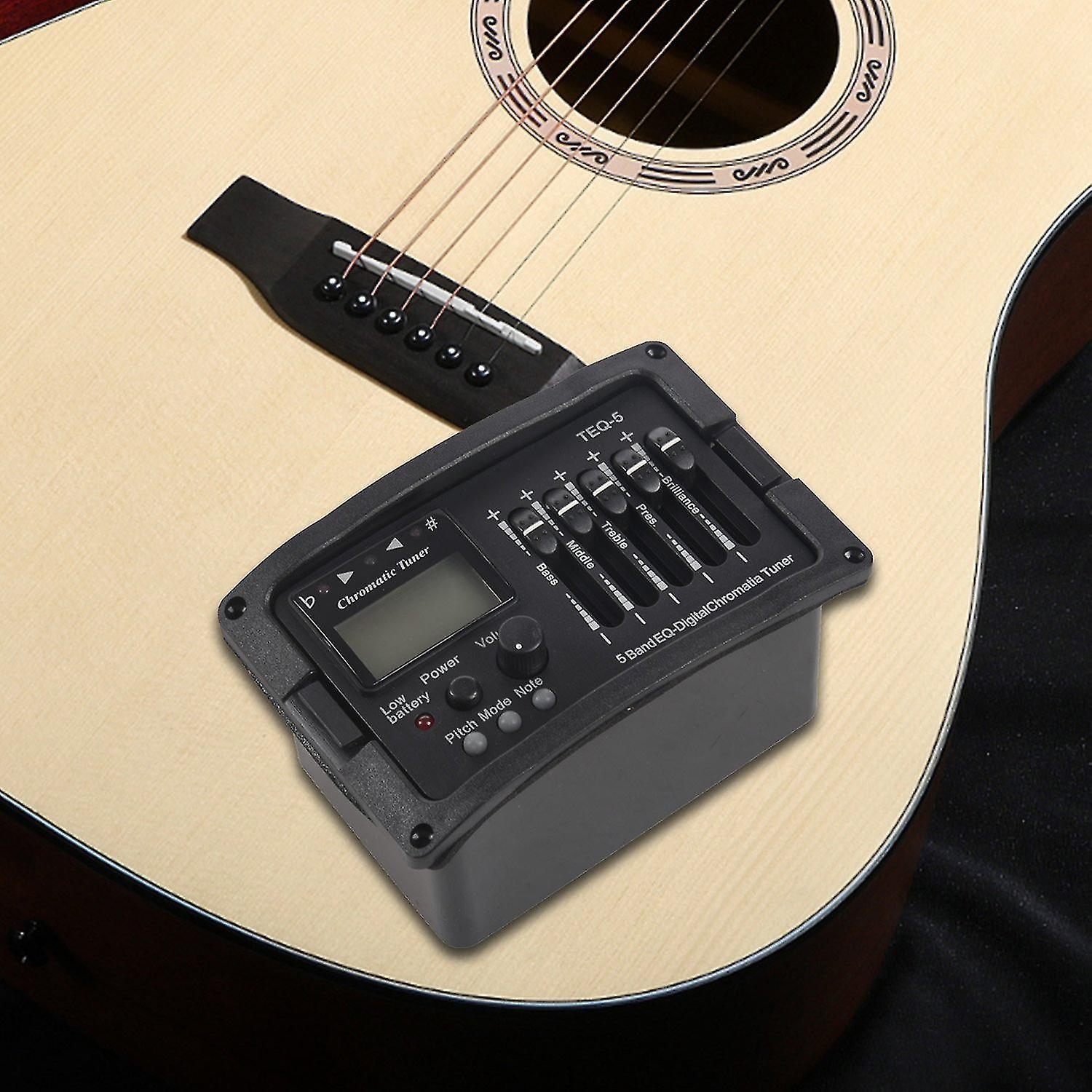 Preamplificatore Per Chitarra Acustica - Pickup 5 Bande Con Tuner LCD - Foto 10