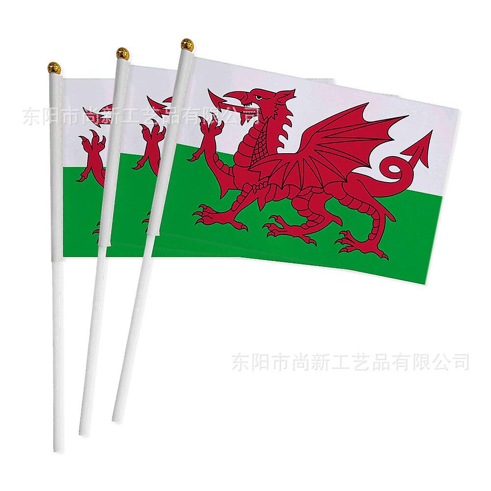 50pc Qatar World Cup Hand Flag 14cm 21cm National Flag