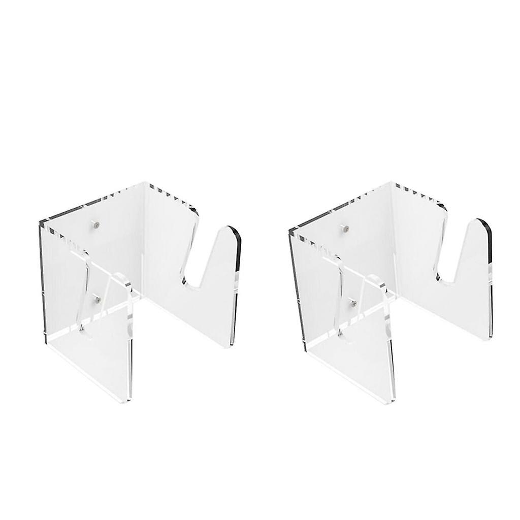 2x Acrylic Skateboard Mounts Deck Wall Hanging Brackets Clear Mounts Rack