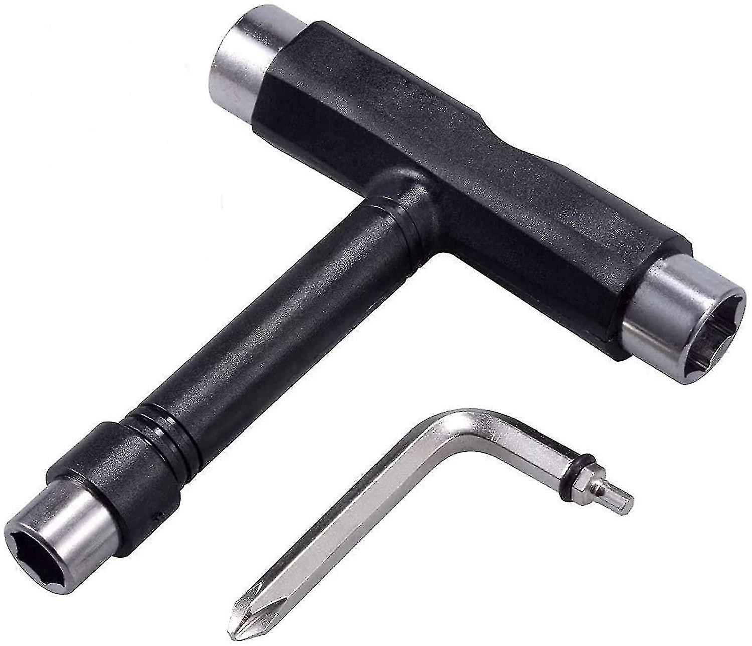 Skateboard Tool, All-in-one Skateboard With T-allen Key And L-shaped Phillips Screwdriver