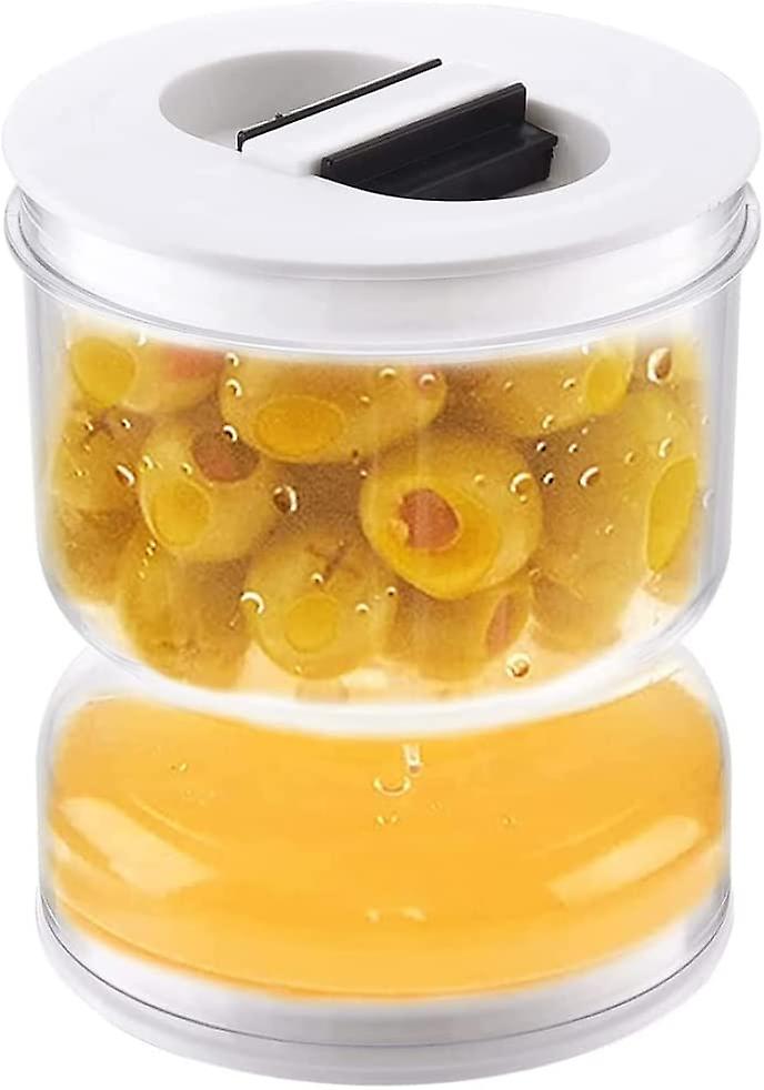 Pickle Sherglass Jar Jui Porce Separator Jar Flip Juice Separator Transparent Pickle Pickle With Strainer