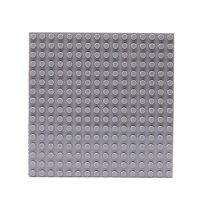 16X16 Grey Plastic Assembly Blocks Base Plates Figures City Classic