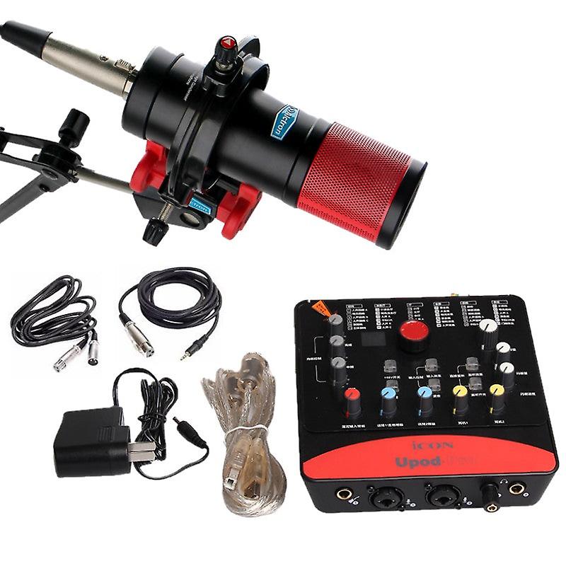 Alctron Cs35 And Icon Upod Pro Condenser Microphone & Usb Audio Interface Sound Card Kit, For Studio Recording