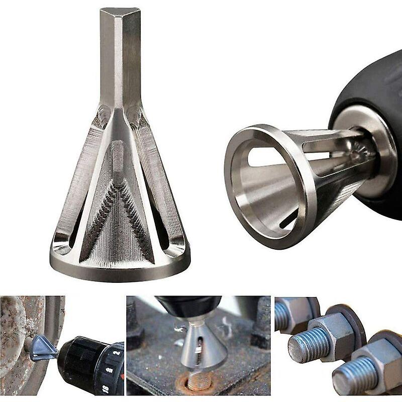 external deburring chamfer for stainless steel drill to eliminate damage pullers Silver Fits bolt sizes 8-32