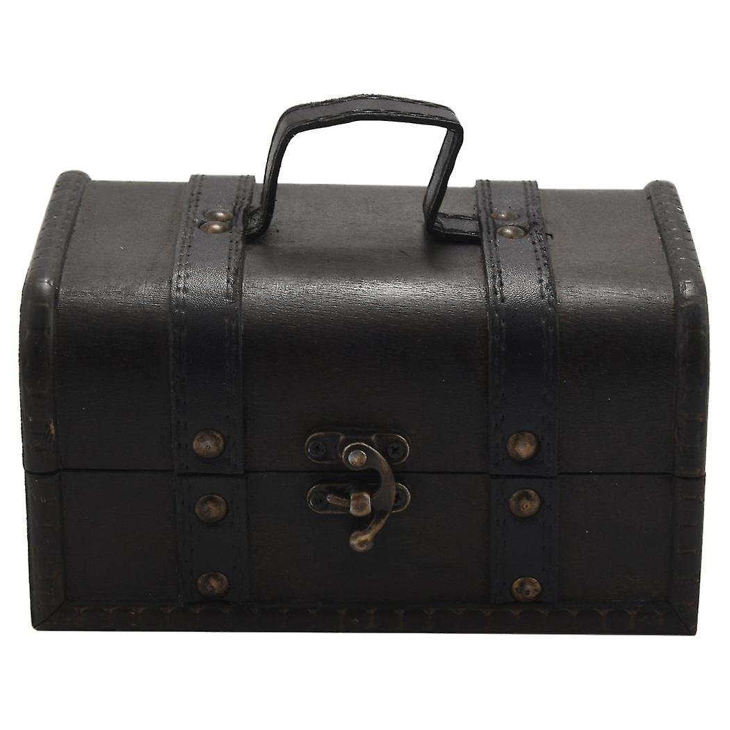 الرجعية الكنز الصدر خمر خشبي تخزين مربع العتيقة نمط المجوهرات المنظم لصندوق المجوهرات تري