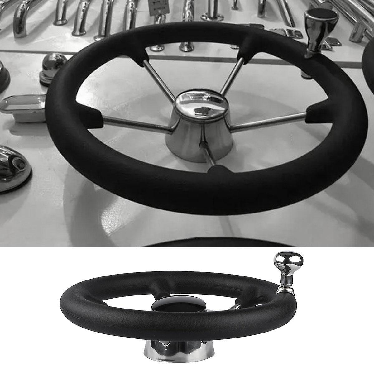 Volant Bateau Inox 11 Pouces, 5 Branches, Marine, Acier Inoxydable, Neuf