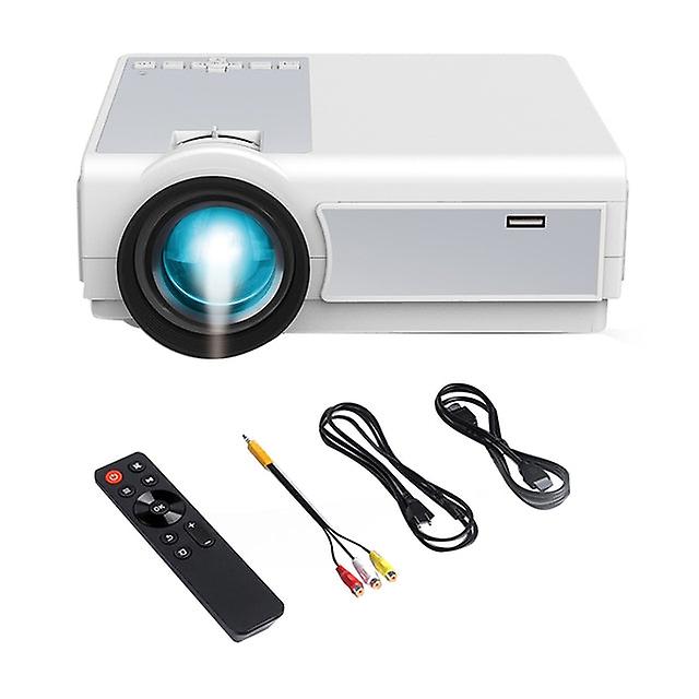 Retail 1080p Projector 12000lm Home Theater Video Projector With Wifi+bt For Hd, Usb, Vga, Av, Ios And Android Phone