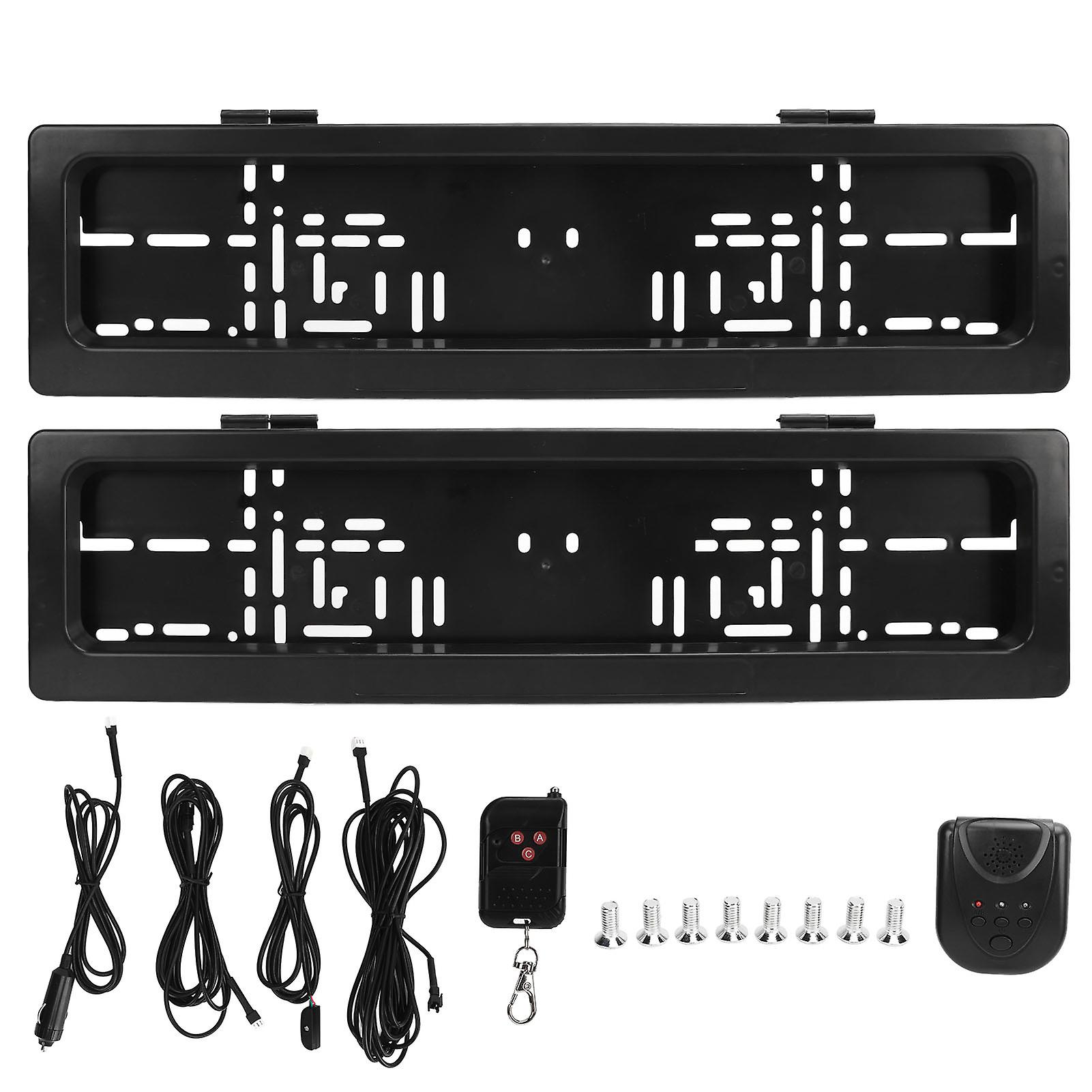 Electric License Plate Frame Rustproof Waterproof Number Plate Bracket Universal Fit for EU Standard Vehicle