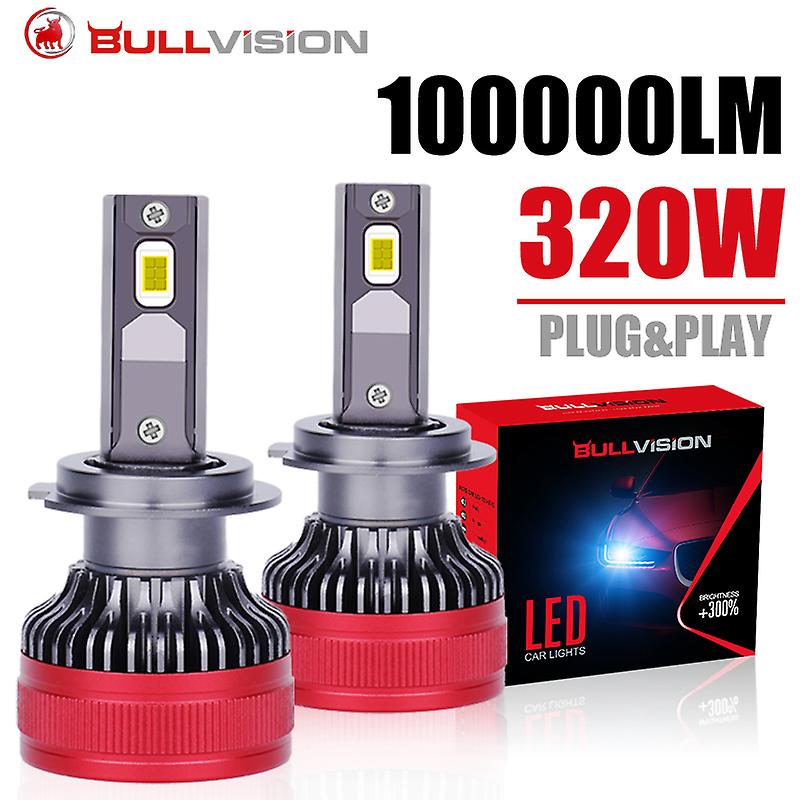 6000k Cold White-100000lm 320wbullvision H7 Led F5 F5c 100000lm Led H4 320w Canbus 5570 Csp H11 H1 H8 H9 9012 Hir2 9005 9006 Hb3 Hb4 High Low Beam Bul