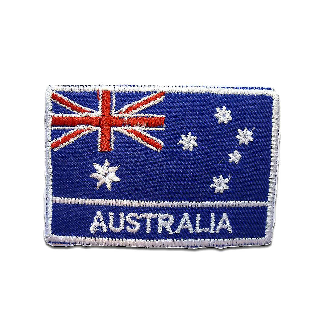 Patch / Iron-on Patch - Australia Flag Flag - Blue - 5cm x 7.4cm - Patches