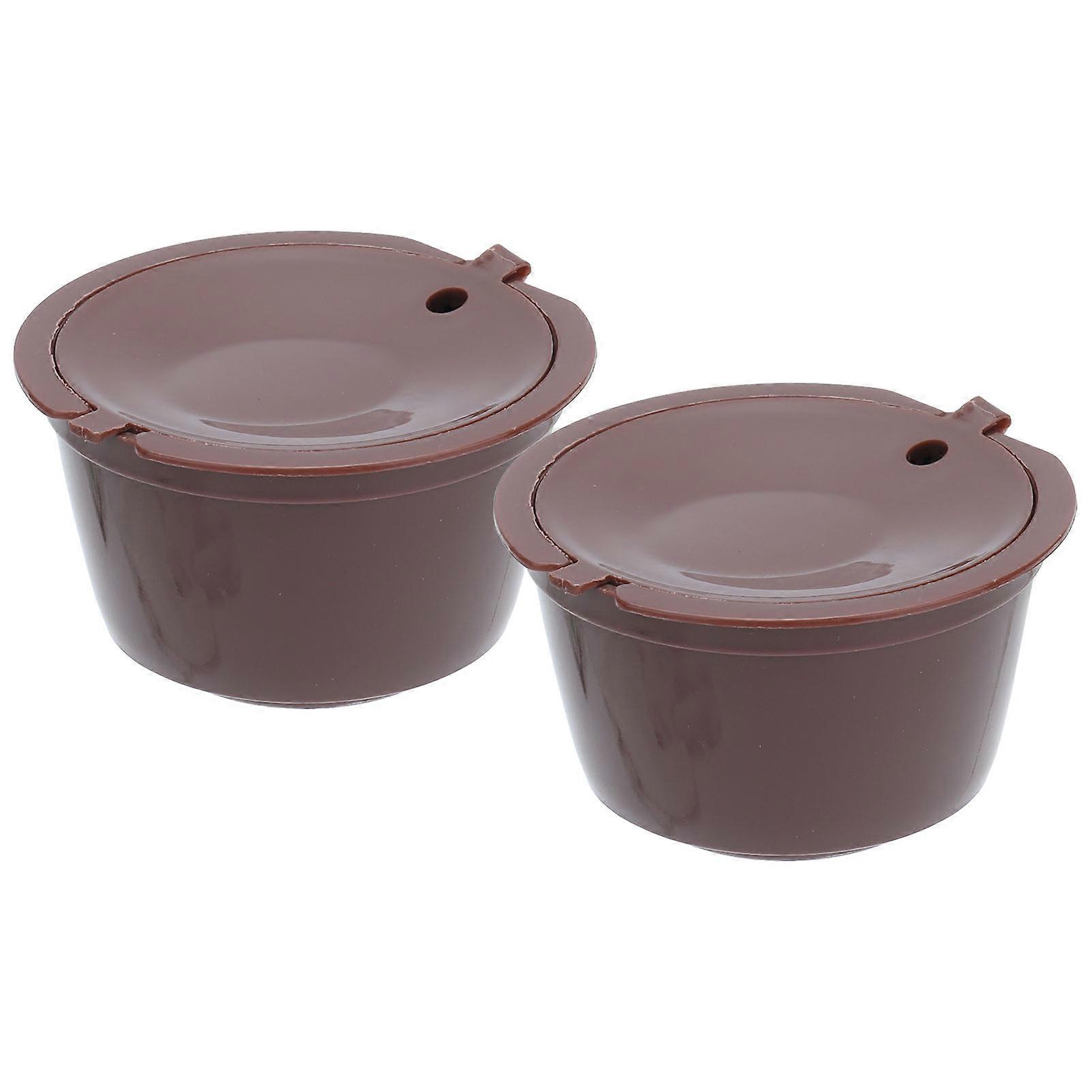 2pcs Reusable Coffee Capsule Filter ABS Coffee Filter Cup Home Office Cafe Accessories
