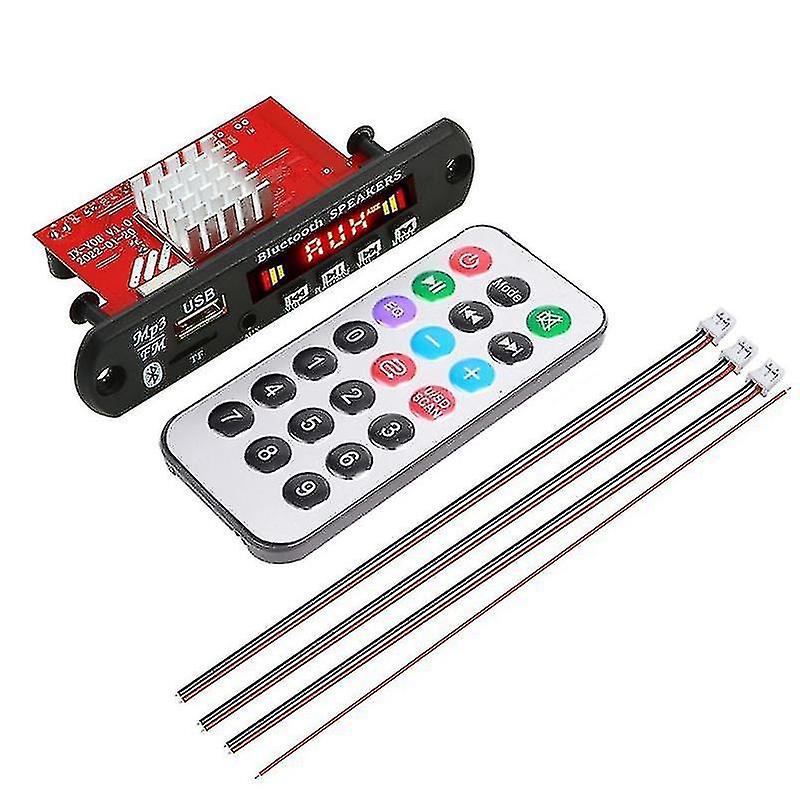 2x60w Amplifier Bluetooth 5.0 Mp3 Decoder Board Handsfree 12v Wireless Music Player Audio Modul Usb