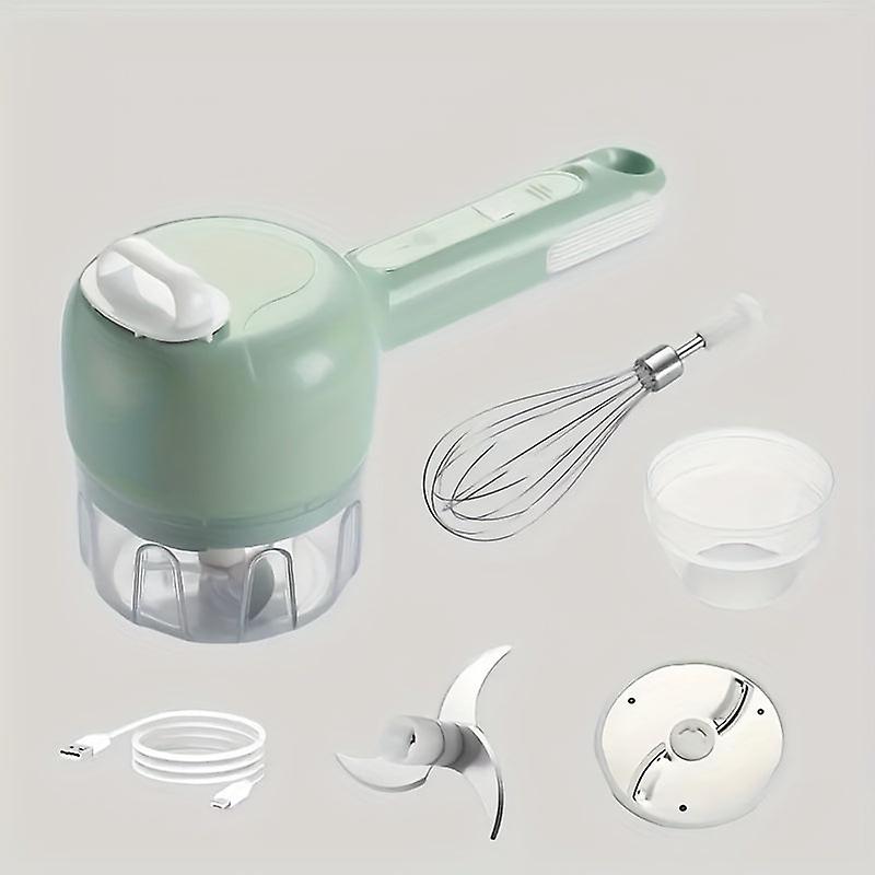 1Pc, Electric Vegetable Slicer, Wireless Food Processor, 3 Functions, Rechargeable Food Processor, Electric