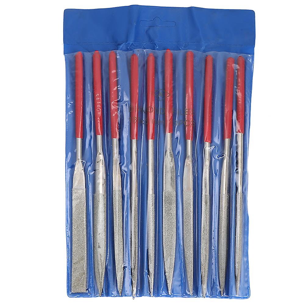 10Pcs Electroplating Shaping File Kit for Woodwork and More