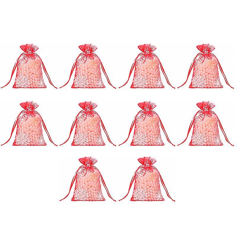 10pcs Christmas Drawstring Bags