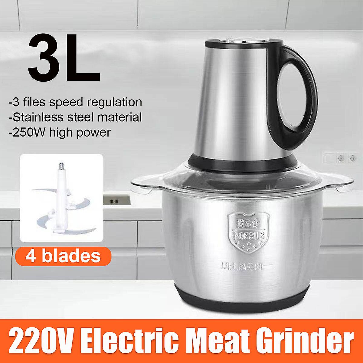 220V Household Electric Meat Grinder 2/3l Liters Large Capacity