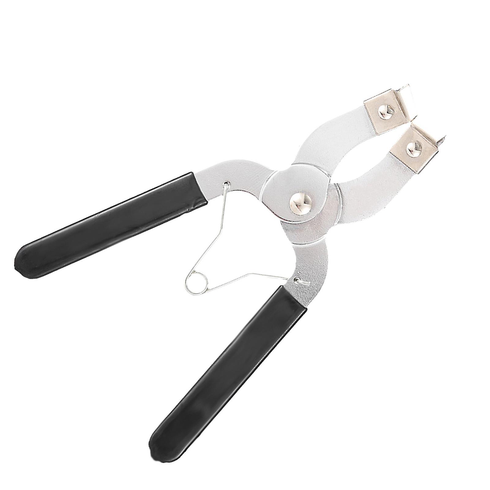Piston Ring Compressor Pliers 170mm Black Silver Durable Tool