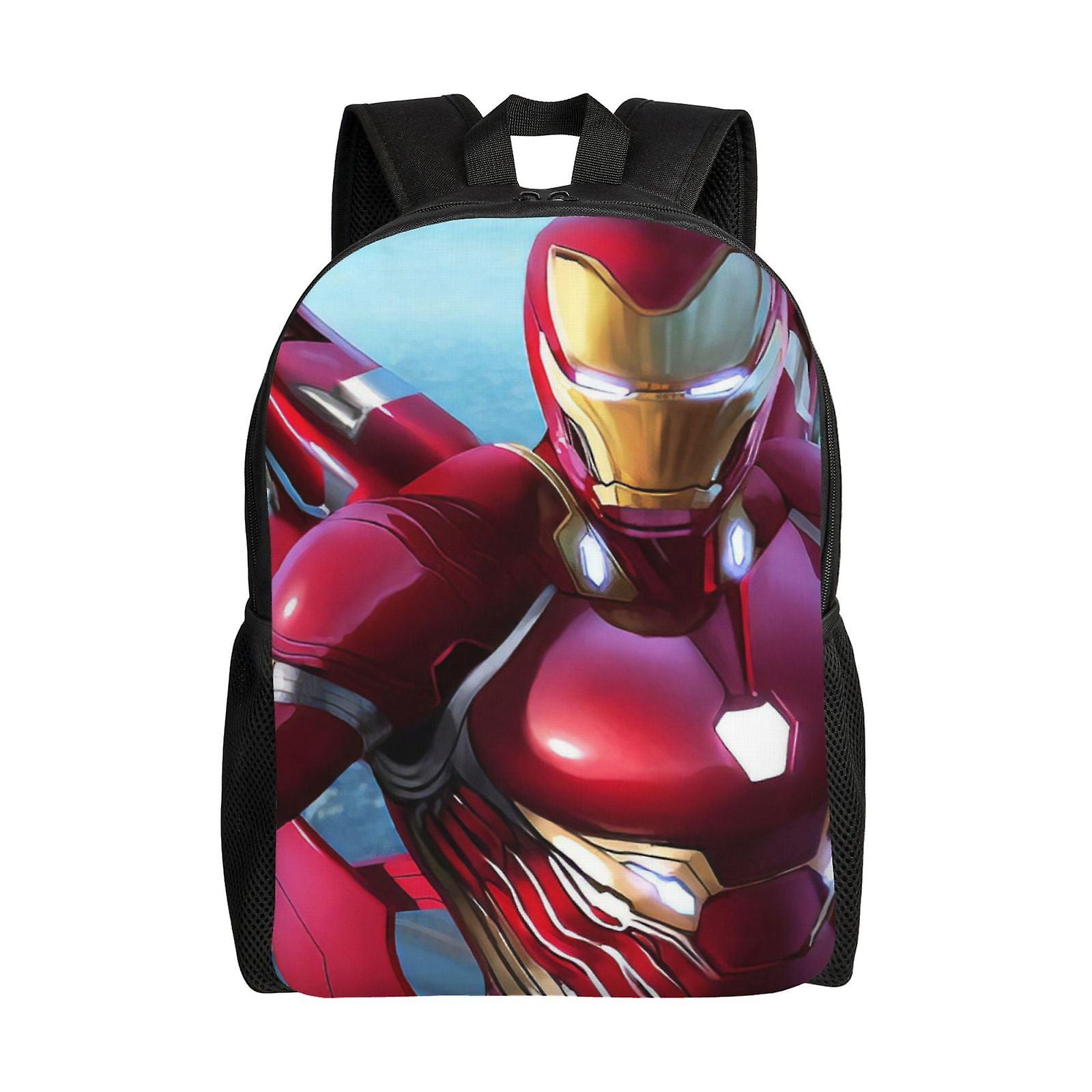 Iron Man Backpack, Travel Laptop Backpack, Water Resistant College School Computer Bag, Durable