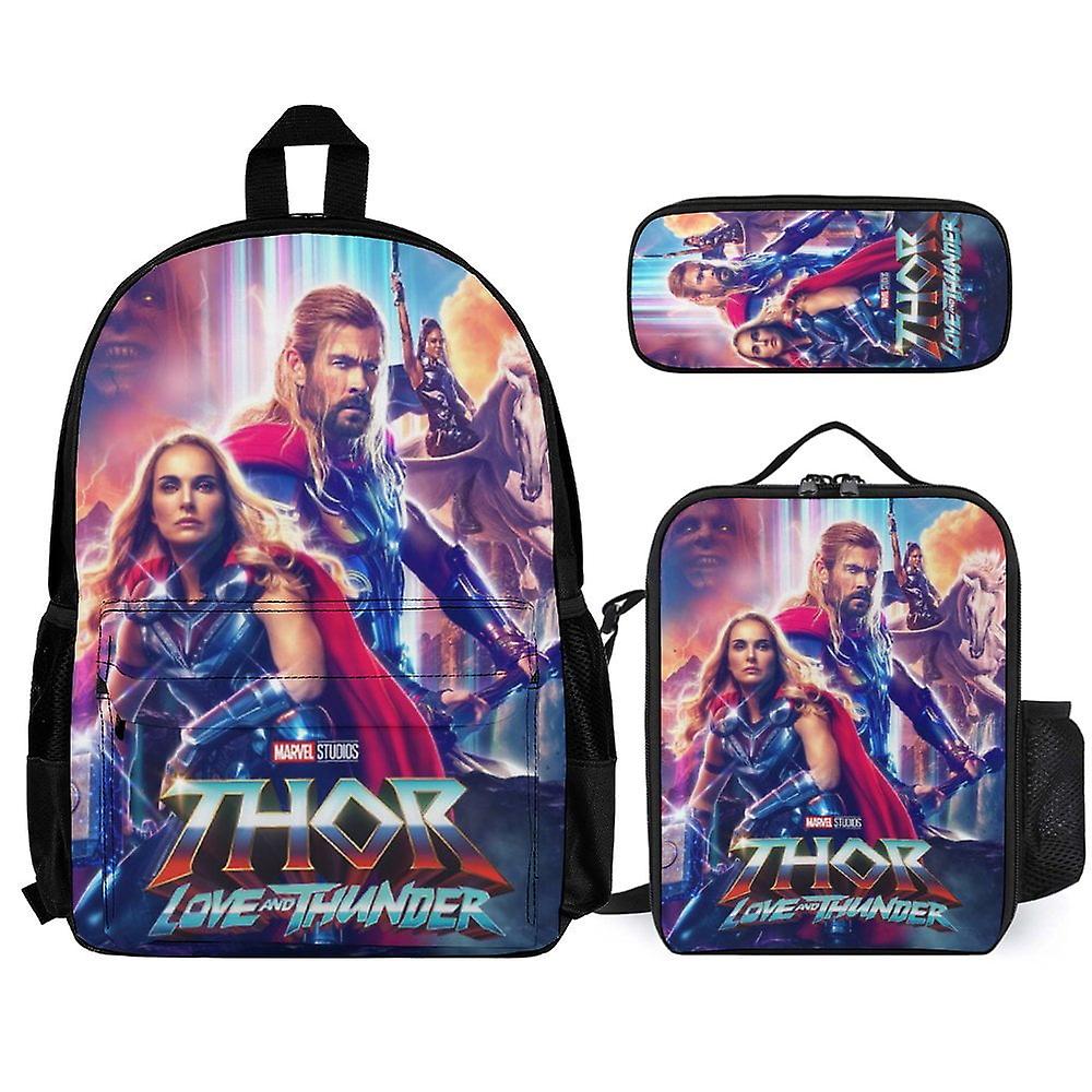 Thor 3Pcs Backpacks Sets with Lunch Bag And Pencil Case