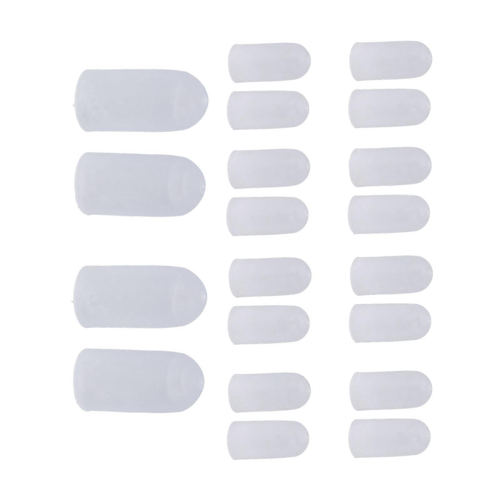 10 Pairs Toes Protector Soft Silicone Prevent Friction Different Size Toes Protective Guards