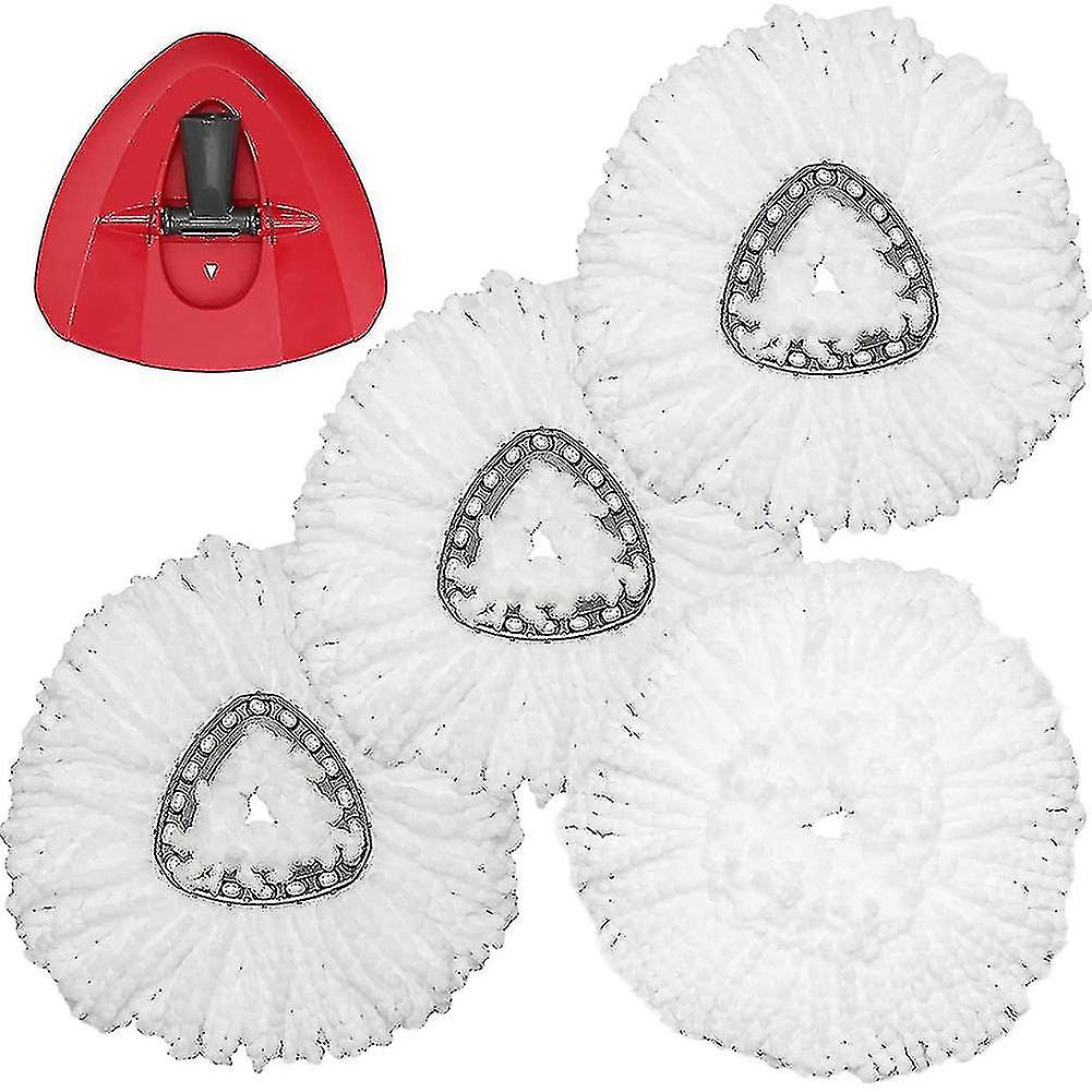 Spin Mop Head Mop Cloths Pads Compatible With O-cedar Easywring Mop With Base