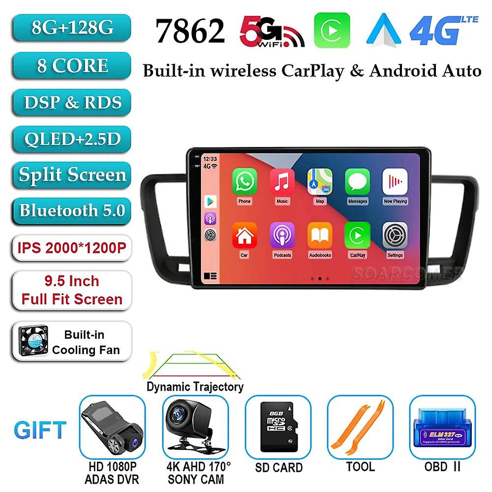 Android 13 Car Radio Multimedia Video Player For Peugeot 508 2011-2018 Navigation Gps Wireless Carplay Auto Head Unit Stereo