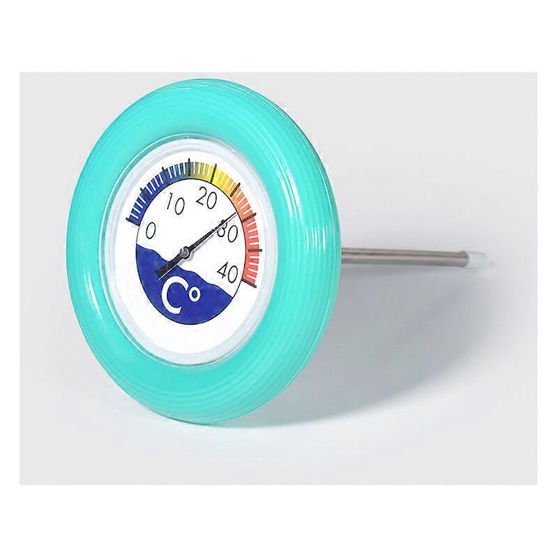 Diameter buoy thermometer for swimming pool 12 cm blue