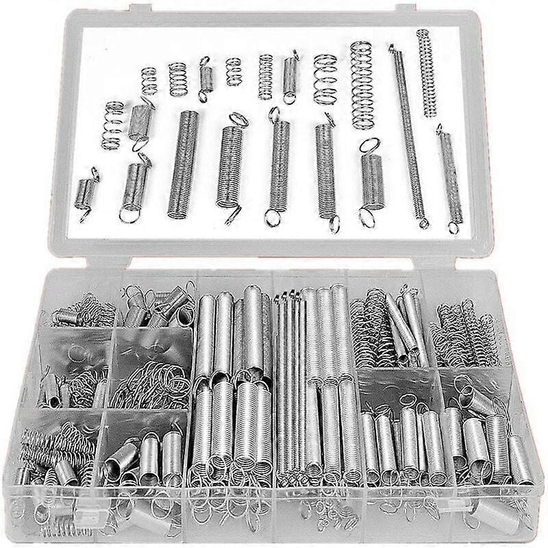 Tension and Compression Springs Spring Assortment Box - 200 Pieces